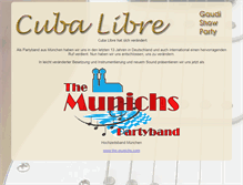 Tablet Screenshot of cubalibreband.de